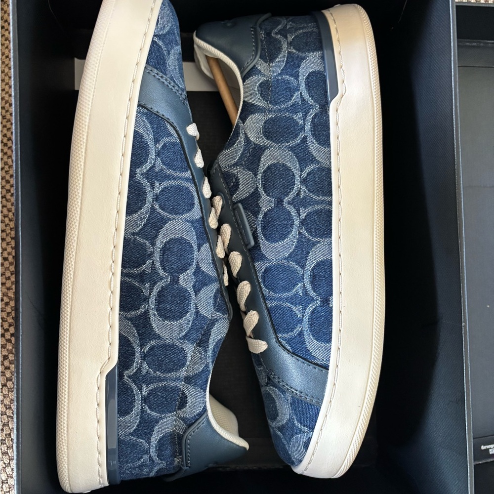 Womens Blue Coach Sneakers